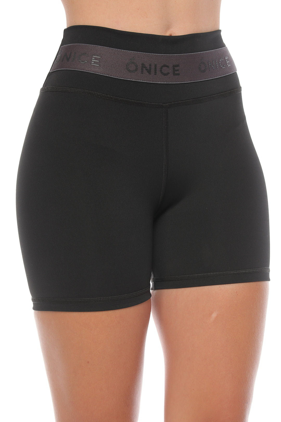 CoreFlex High-Waisted 3/4 Shorts- Black