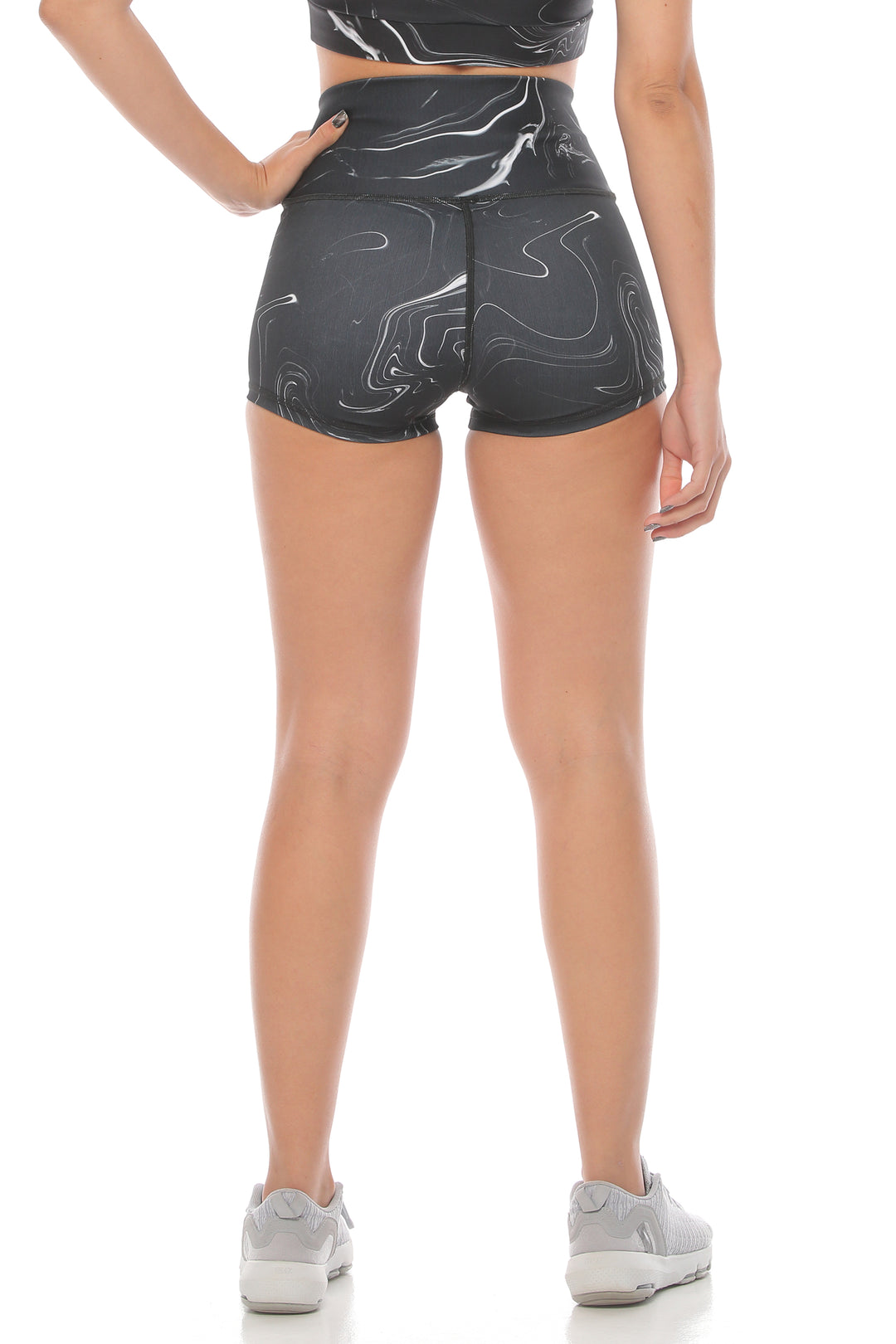 Slim Fit High-Waisted Shorts