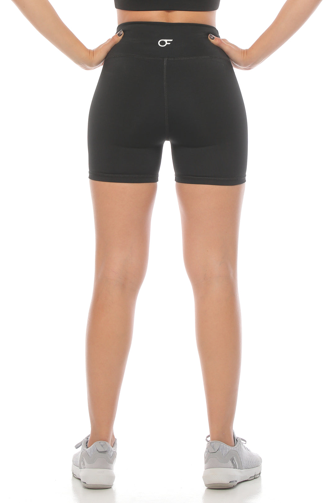CoreFlex High-Waisted 3/4 Shorts- Black