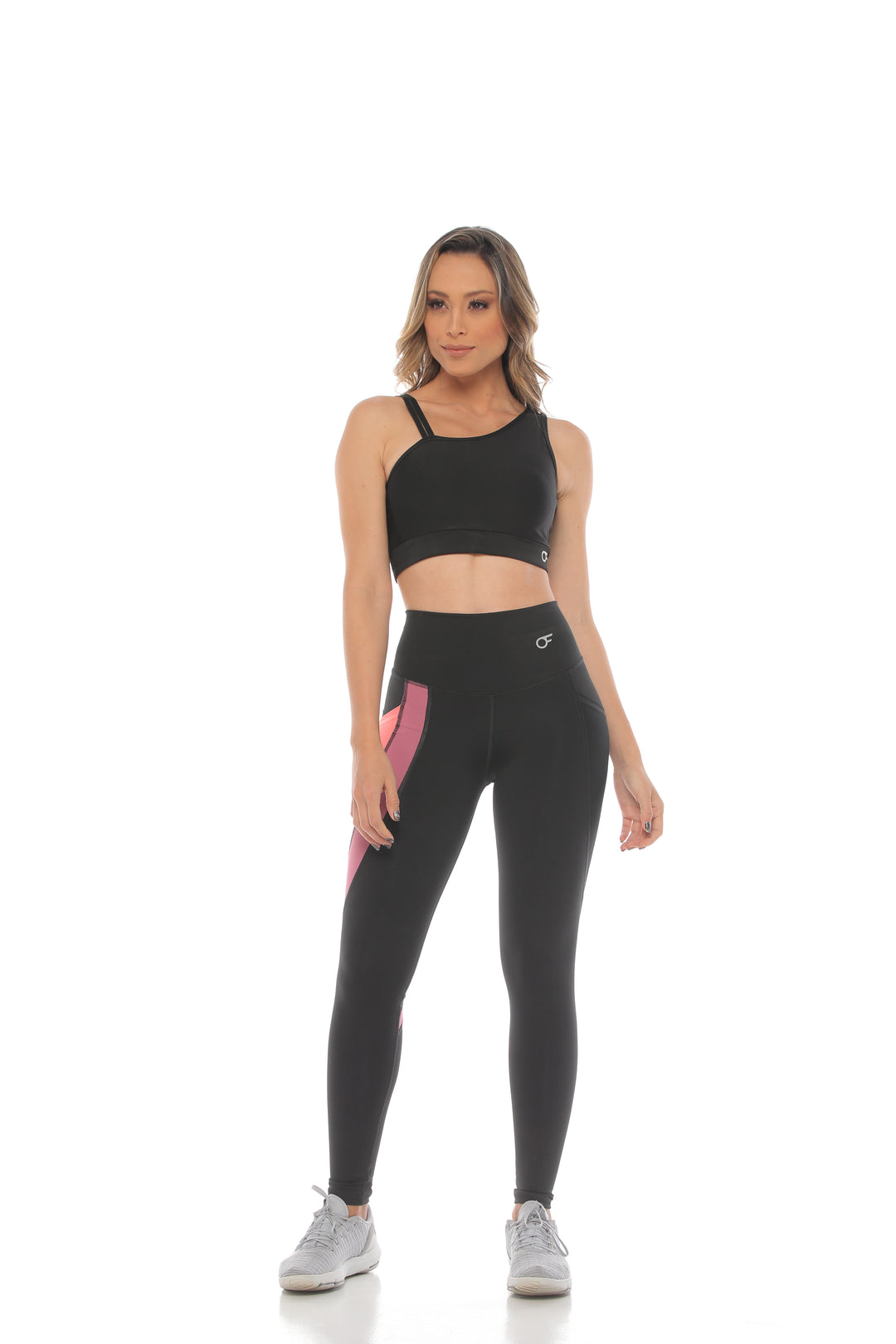 High-Rise Leggings with Pocket Accent