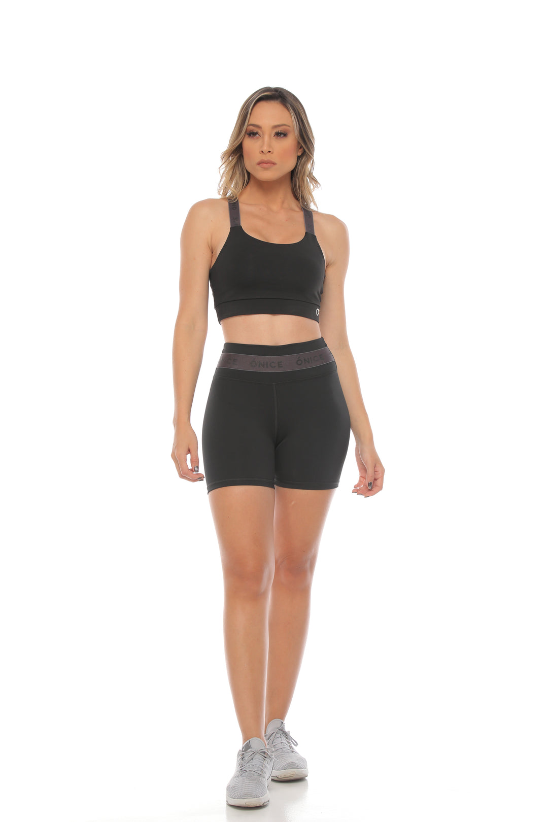 CoreFlex High-Waisted 3/4 Shorts- Black